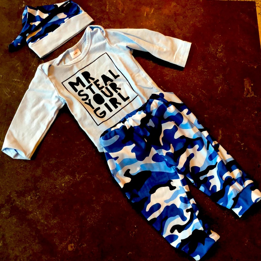 Mr Steal Your Girl- 3-6 months outfit